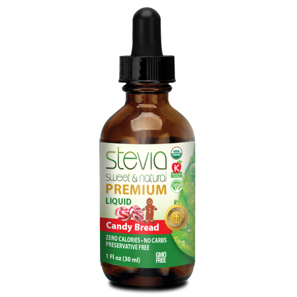 Candy Bread Stevia Liquid Drops - Zero Calories |  Best All Natural Sugar Substitute