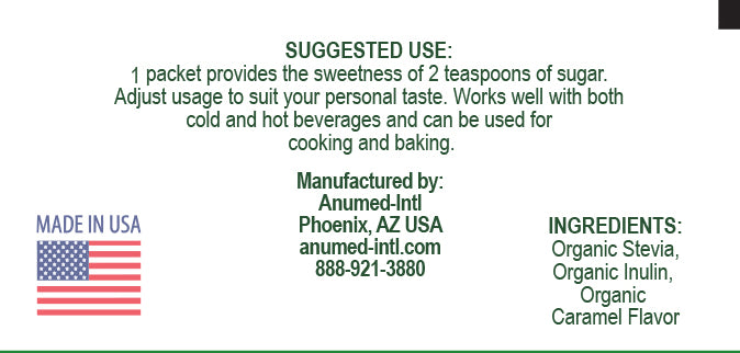 Caramel Delicioso Organic Caramel Stevia Powder in Packets