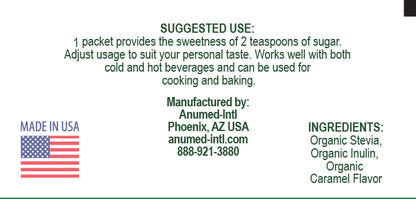 Caramel Delicioso Organic Caramel Stevia Powder in Packets