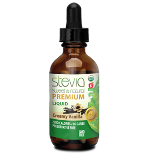 Creamy Vanilla Stevia Liquid Drops - Zero Calories | Best All Natural Sugar Substitute