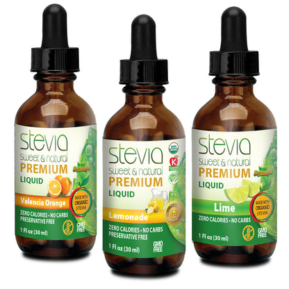 St Patrick's Day Stevia 3 Fruit Flavors Bundle
