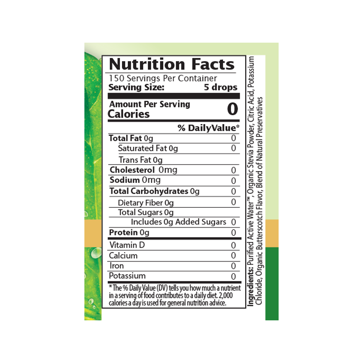 Butterscotch Stevia  Liquid Drops